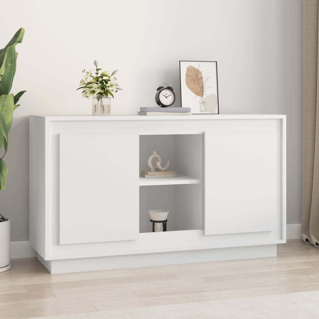 Dressoir 102X35X60 Cm Bewerkt Hout Wit
