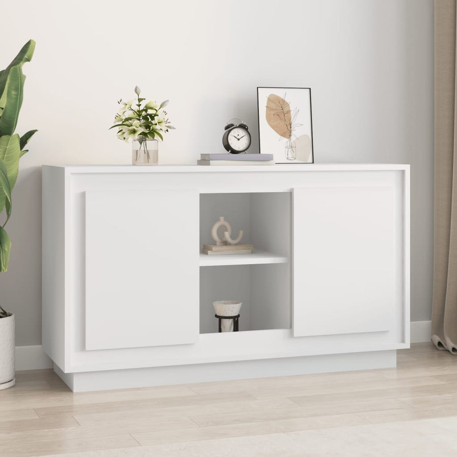 Dressoir 102X35X60 Cm Bewerkt Hout Wit