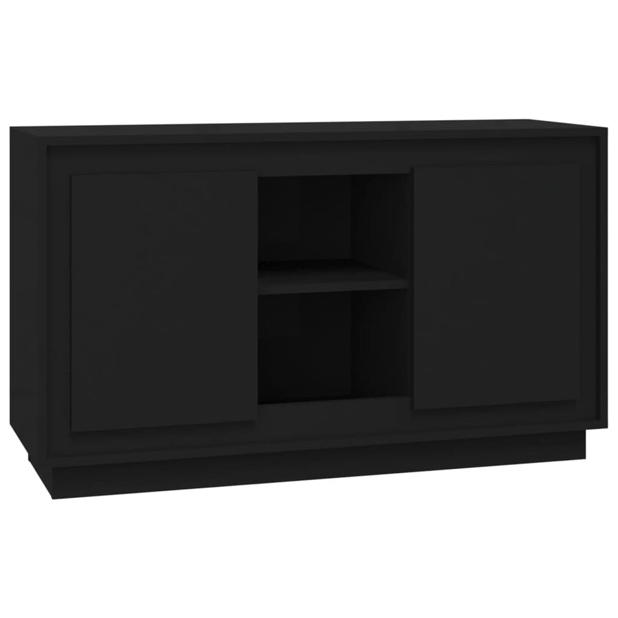 Dressoir 102X35X60 Cm Bewerkt Hout Zwart