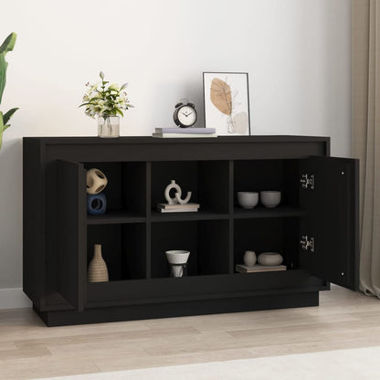 Dressoir 102X35X60 Cm Bewerkt Hout Zwart