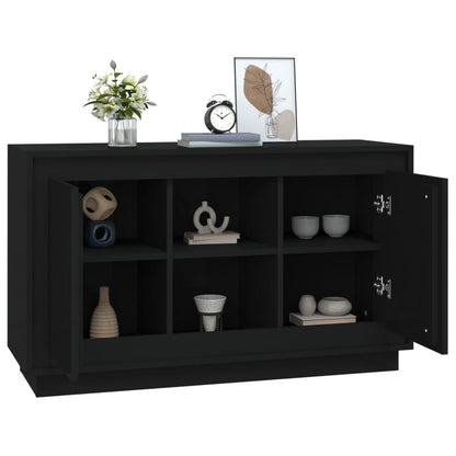 Dressoir 102X35X60 Cm Bewerkt Hout Zwart