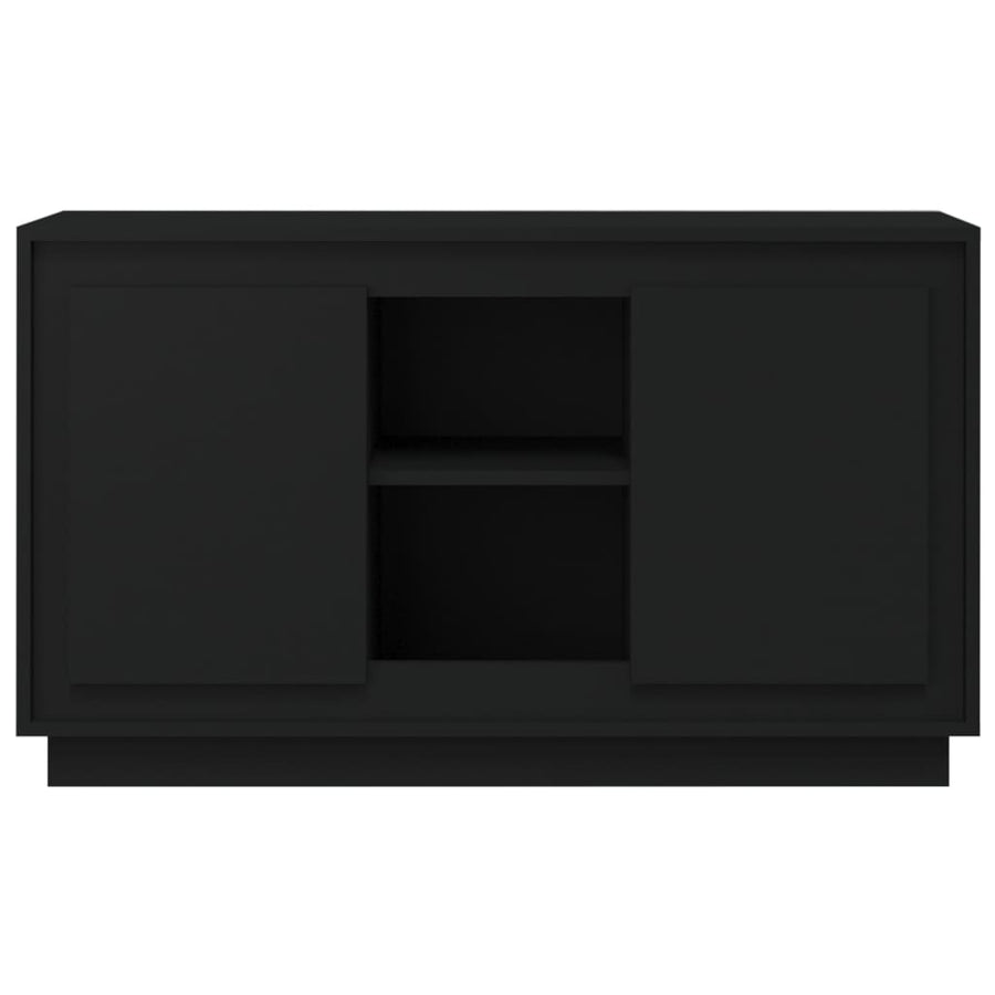 Dressoir 102X35X60 Cm Bewerkt Hout Zwart