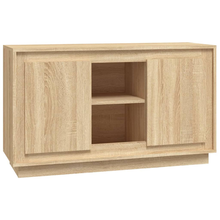 Dressoir 102x35x60 cm bewerkt hout sonoma eikenkleurig Sonoma eiken