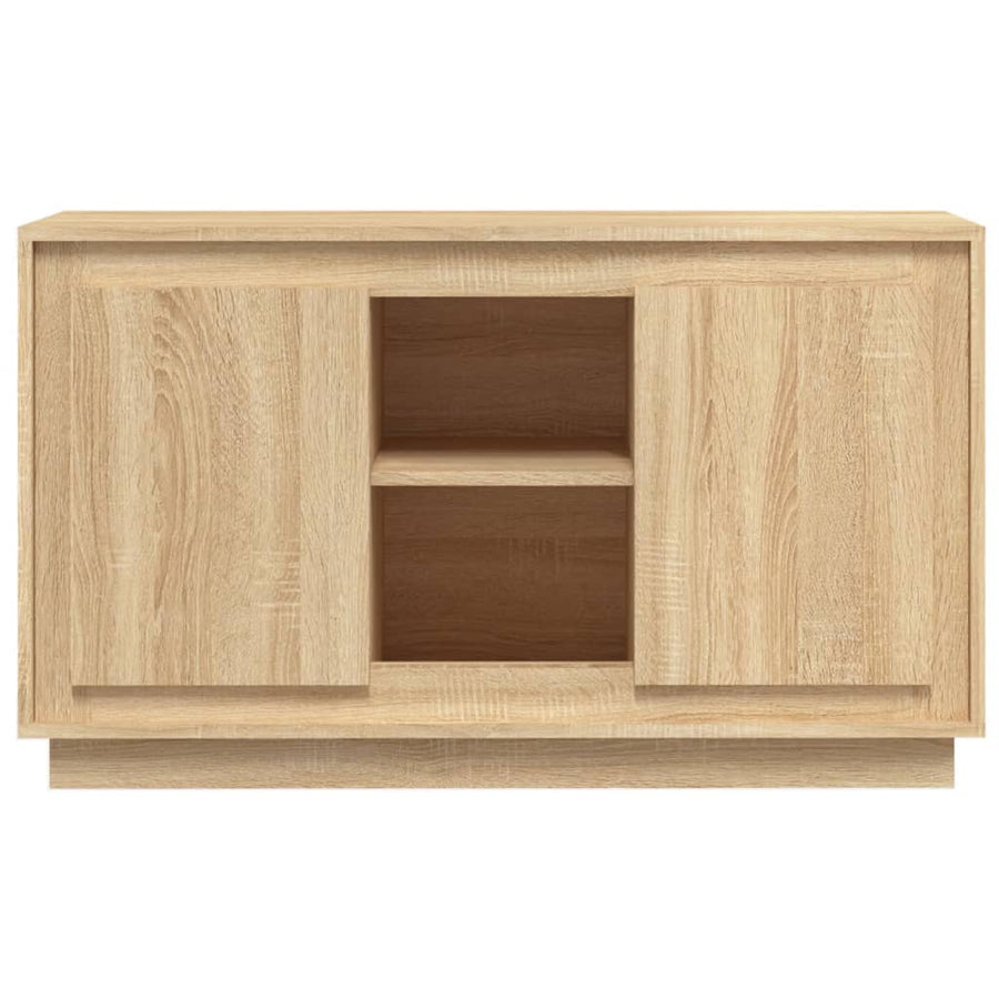 Dressoir 102x35x60 cm bewerkt hout sonoma eikenkleurig Sonoma eiken