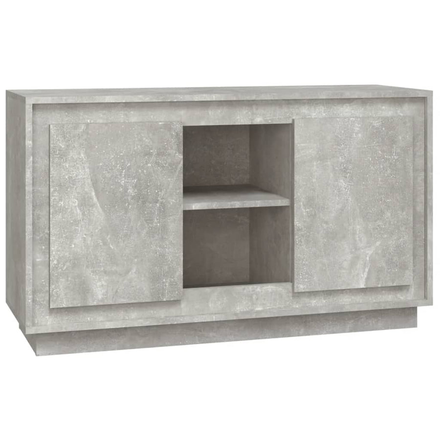 Dressoir 102X35X60 Cm Bewerkt Hout Betongrijs