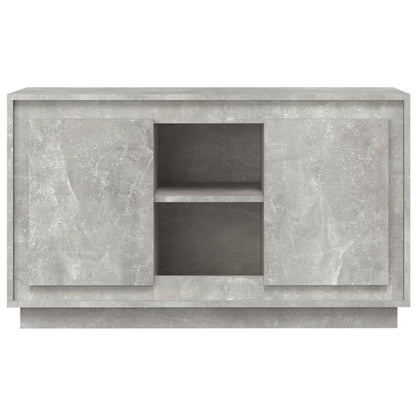 Dressoir 102X35X60 Cm Bewerkt Hout Betongrijs