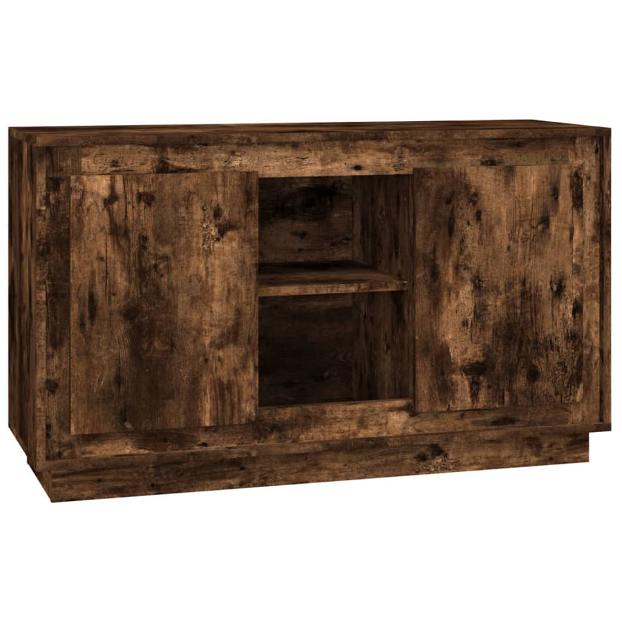 Dressoir 02X35X60 Cm Bewerkt Hout Kleurig Gerookt eiken