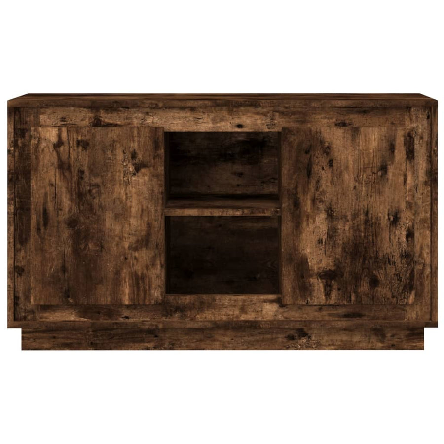 Dressoir 02X35X60 Cm Bewerkt Hout Kleurig Gerookt eiken