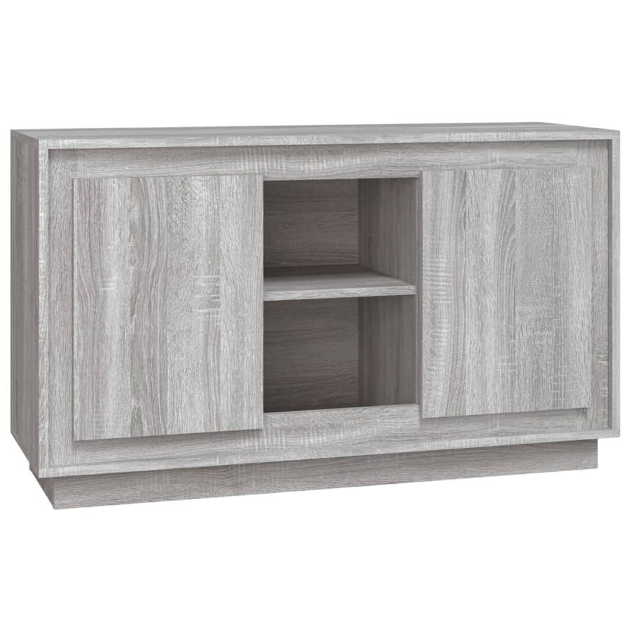 Dressoir 102X35X60 Cm Bewerkt Hout Grijs Sonoma Eikenkleurig