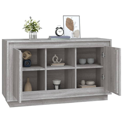 Dressoir 102X35X60 Cm Bewerkt Hout Grijs Sonoma Eikenkleurig