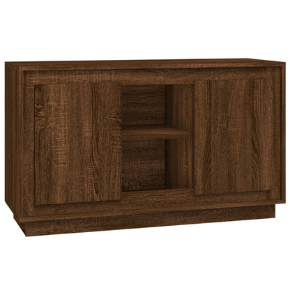 Dressoir 102X35X60 Cm Bewerkt Hout Bruin Eikenkleur