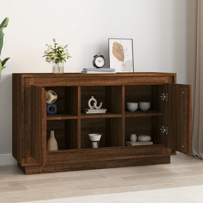 Dressoir 102X35X60 Cm Bewerkt Hout Bruin Eikenkleur