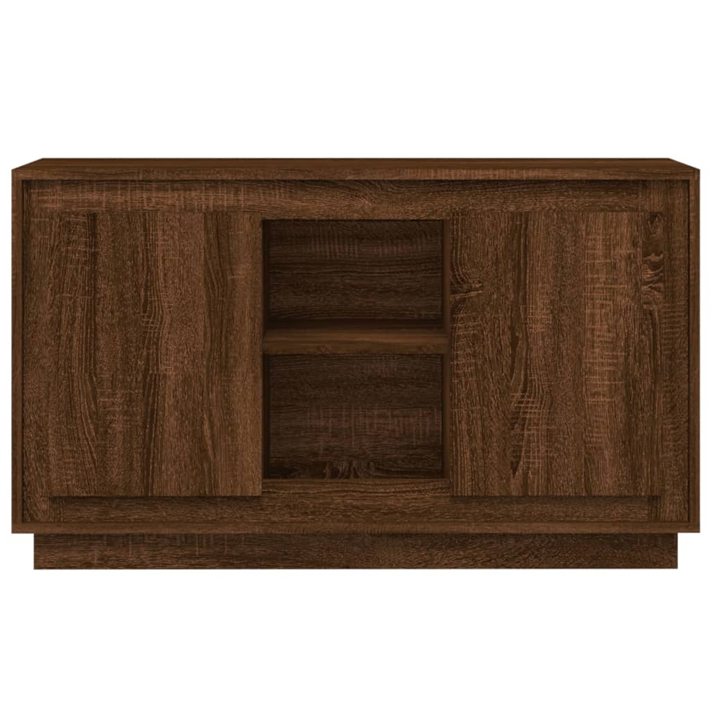Dressoir 102X35X60 Cm Bewerkt Hout Bruin Eikenkleur