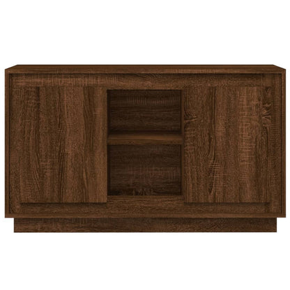 Dressoir 102X35X60 Cm Bewerkt Hout Bruin Eikenkleur