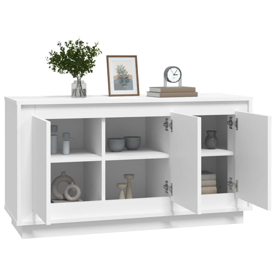 Dressoir 02X35X55 Cm Bewerkt Hout Wit