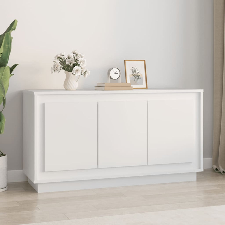 Dressoir 02X35X55 Cm Bewerkt Hout Wit