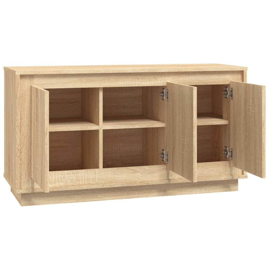 Dressoir 102X35X55 Cm Bewerkt Hout Sonoma Eikenkleurig