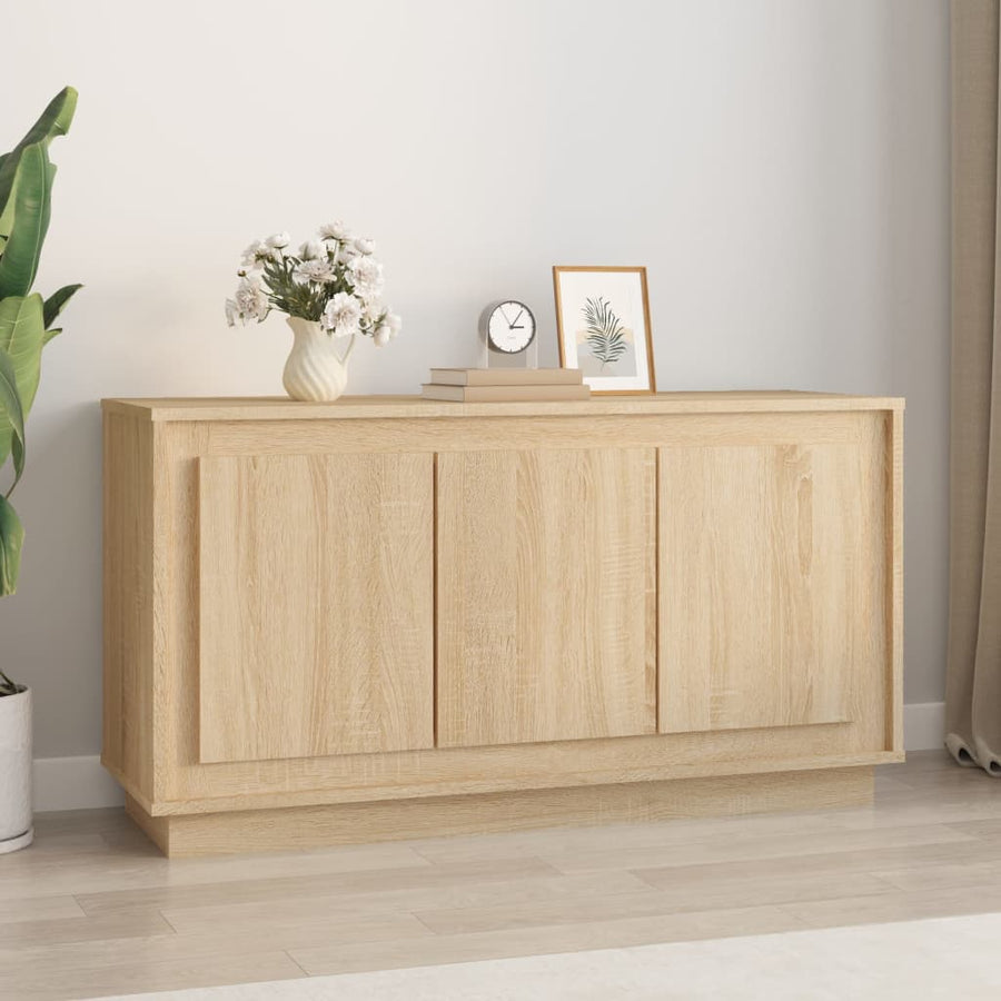 Dressoir 102X35X55 Cm Bewerkt Hout Sonoma Eikenkleurig