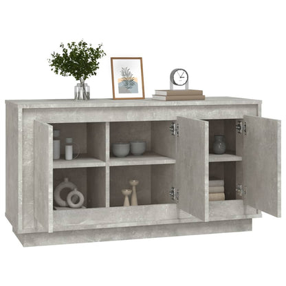 Dressoir 02X35X55 Cm Bewerkt Hout Betongrijs
