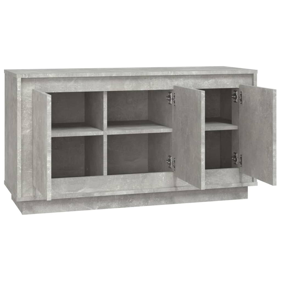 Dressoir 02X35X55 Cm Bewerkt Hout Betongrijs