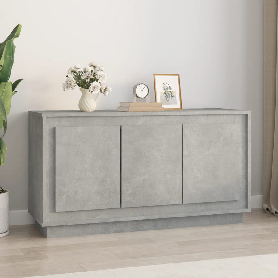Dressoir 02X35X55 Cm Bewerkt Hout Betongrijs