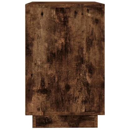 Dressoir 102X35X55 Cm Bewerkt Hout Gerookt Eikenkleurig