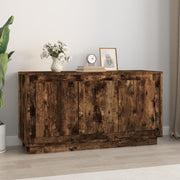 Dressoir 102x35x55 cm bewerkt hout gerookt eiken