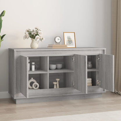 Dressoir 02X35X55 Cm Bewerkt Hout Eikenkleurig Grijs sonoma