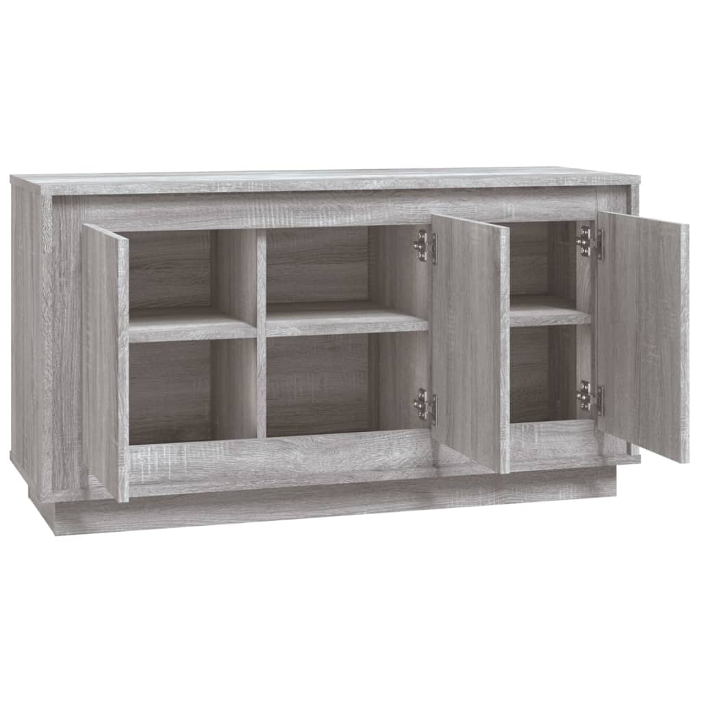Dressoir 02X35X55 Cm Bewerkt Hout Eikenkleurig Grijs sonoma