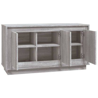 Dressoir 02X35X55 Cm Bewerkt Hout Eikenkleurig Grijs sonoma