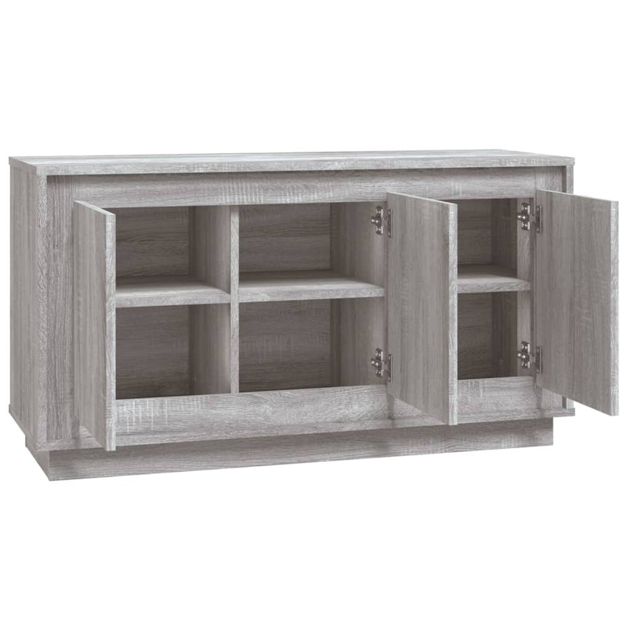 Dressoir 02X35X55 Cm Bewerkt Hout Eikenkleurig Grijs sonoma