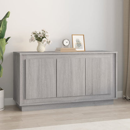 Dressoir 02X35X55 Cm Bewerkt Hout Eikenkleurig Grijs sonoma