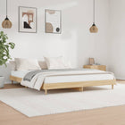 Bed frame without mattress wood Sonoma oak colored 120x200 cm