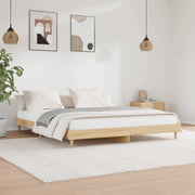 Bedframe 120x200 cm bewerkt hout sonoma eiken