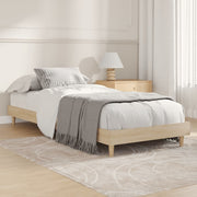 Bedframe 75x190 cm sonoma eiken bewerkt hout
