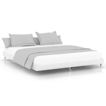 Bedframe Massief Hout Wit 200 x 200 cm
