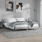Bed frame processed wood grey Sonoma oak colour 140x200 cm