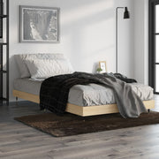Bed frame without mattress wood Sonoma oak colored 100x200 cm