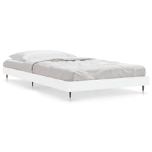 Bedframe Bewerkt Hout Wit 90 x 200 cm