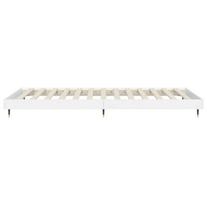 Bedframe Bewerkt Hout Wit 90 x 200 cm