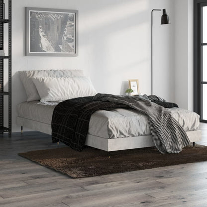 Bedframe Bewerkt Hout Betongrijs 90 x 200 cm