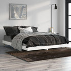Bedframe 135x190 cm bewerkt hout wit