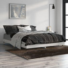 Gray Sonoma Oak Wooden Bed Frame 135x190 cm