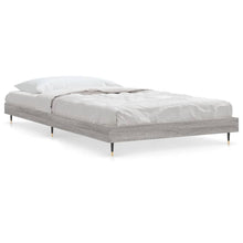Bedframe Bewerkt Hout Eikenkleurig Grijs Sonoma 90 x 190 cm