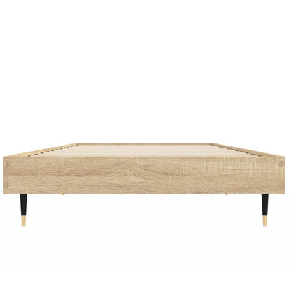 Bedframe Bewerkt Hout Kleurig Sonoma Eiken 75 x 190 cm