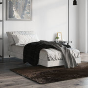 Bedframe 75x190 cm bewerkt hout betongrijs