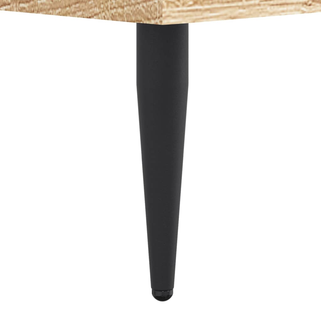 Bedframe Bewerkt Hout Kleurig Sonoma Eiken 200 x 200 cm