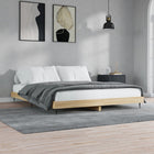 Bedframe 200x200 cm spaanplaat sonoma eiken