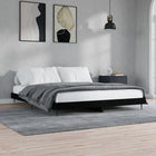 Bedframe 180x200 cm spaanplaat zwart