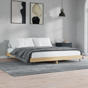 Bedframe 140x200 cm bewerkt hout sonoma eiken